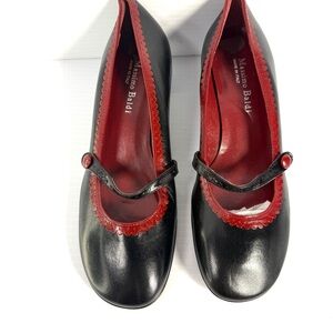 Massimo Baldi Black and Red Heels 7